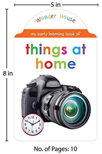 My early learning book of Things At Home : Attractive Shape Board Books For Kids (My Early Learning Books)