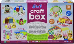 Ekta 6 in 1 Craft Box for Kids |Craft Activity Game for Kids |Exciting Game for Children -Multicolour