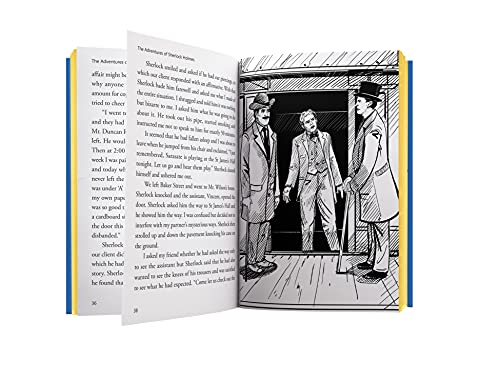 The Adventures of Sherlock Holmes : illustrated Abridged Children Classics English Novel with Review Questions (Illustrated Classics)