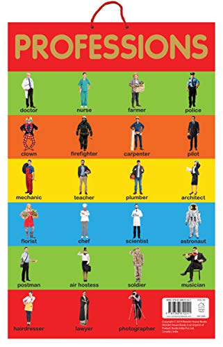 Professions - Early Learning Educational Posters For Children: Perfect For Kindergarten, Nursery and Homeschooling (19 Inches X 29 Inches)
