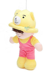 Addie Boy Rag Doll for Kids, Huggable & Adorable, Plush for Toddlers | Baby Doll with Hat for Boys and Girls | Soft and Cuddly Stuffed Toy for Babies | Made in India (Yellow, 35cm)