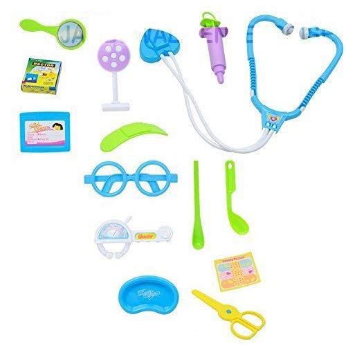 Jambuwala Enterprise Doctor Play Set with Foldable Suitcase,Doctor Set Toy Game Kit,Compact Medical Accessories Toy Set Pretend Play Sets,Docter Kit Toy for Kids,Boys,Girls,Childrens,Multicolor.