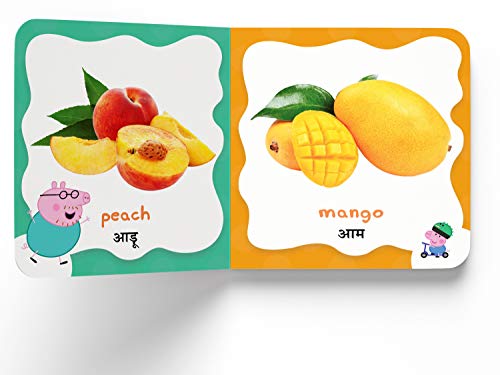 Peppa Pig Early Learning Library (English-Hindi): Boxset of 10 Board Books for Children