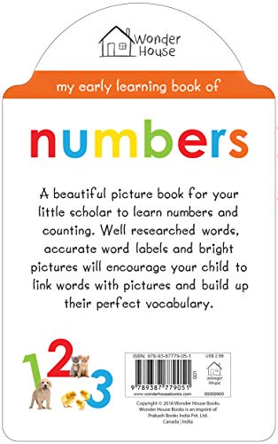 My Early Learning Book Of Numbers : Attractive Shape Board Books For Kids (My Early Learning Books)