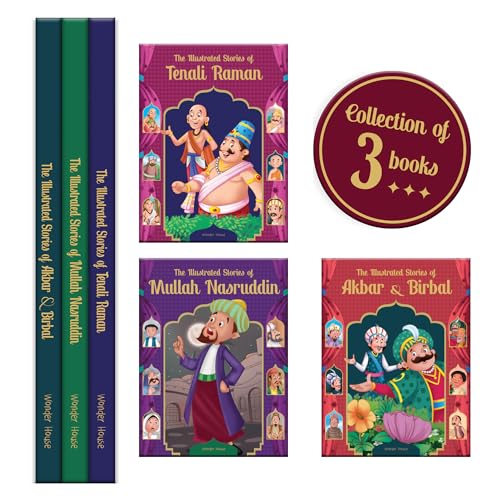 The Illustrated Wisdom Tales From India For Children: Collection of 3 books