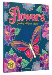 Flowers: Coloring Book For Adults