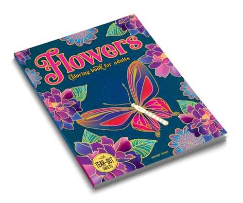 Flowers: Coloring Book For Adults