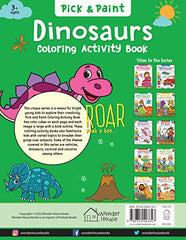 Dinosaurs: Pick and Paint Coloring Activity Book