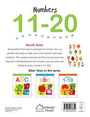 Numbers 11-20: Write and Practice Numbers 11 to 20 (Writing Fun) [Paperback] Wonder House Books Editorial