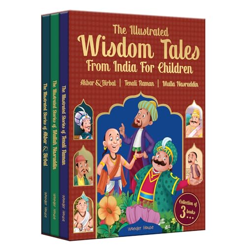 The Illustrated Wisdom Tales From India For Children: Collection of 3 books