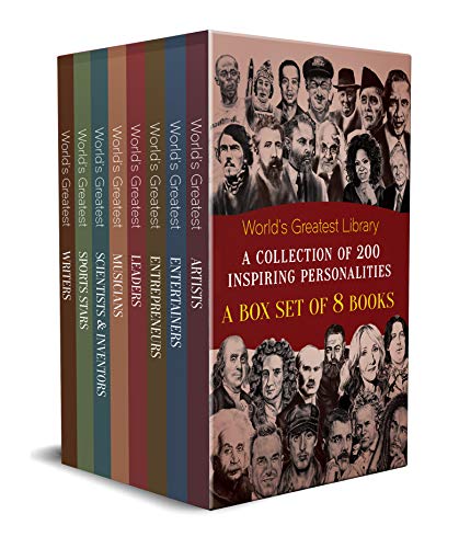 World's Greatest Library: A Collection of 200 Inspiring Personalities (Box Set of 8 Biographies)