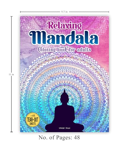 Relaxing Mandala: Coloring Book For Adults