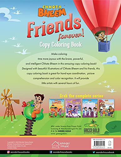 Chhota Bheem - Friends Forever: Copy Coloring Book For Kids