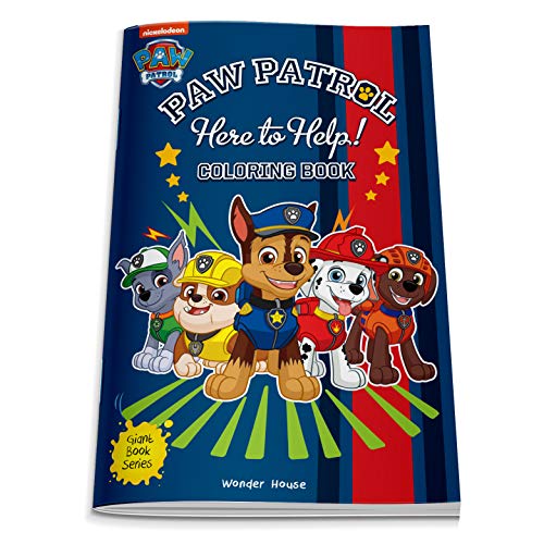 Here to Help! : Paw Patrol Giant Coloring Book For Kids