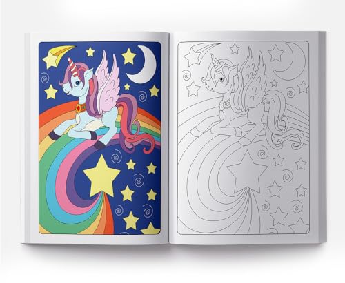 Stay Magical Unicorn Copy Coloring Book: Fun Activity Books For Children