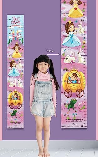 Little Princess Height Chart: Growth Chart with Measuring Ruler and Stick-on Tape