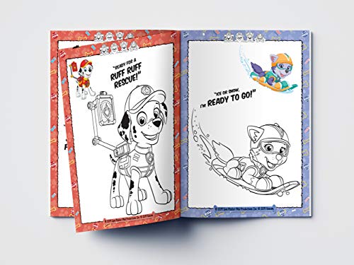 Paw Patrol On A Ruff-Ruff Rescue: Paw Patrol Coloring Book For Kids