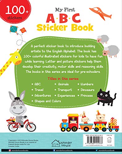 My First ABC Sticker Book: Exciting Sticker Book With 100 Stickers [Paperback] Wonder House Books