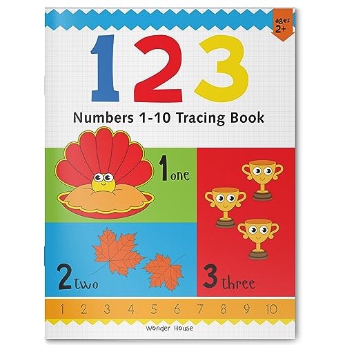 123: Numbers 1-10: Tracing Book For Kids (Preschool Activity Books)