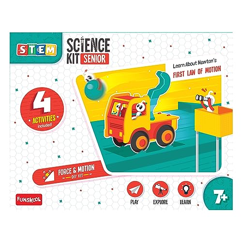 Funskool-STEM -Science Kit Senior, Force and Motion, Educational,DIY Activity,Stem,for 9 Year Old Kids and Above,Toy