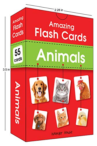 Amazing Flash Cards Animals: Early Development OF Preschool Toddler (54 Cards)