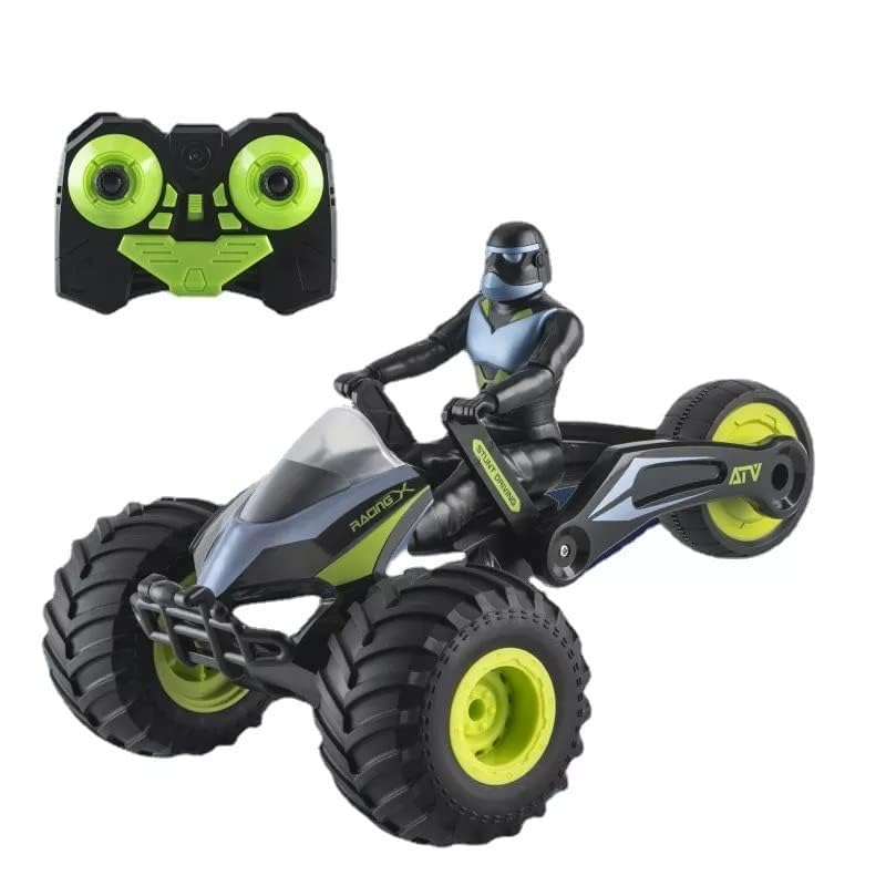 Rc Motorcycle 2.4G Remote Control Stunt Car 360° Rotating Electric Toy Motorbike|Multicolor