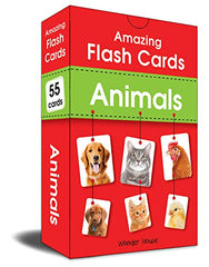 Amazing Flash Cards Animals: Early Development OF Preschool Toddler (54 Cards)