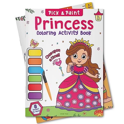 Princess: Pick and Paint Coloring Activity Book