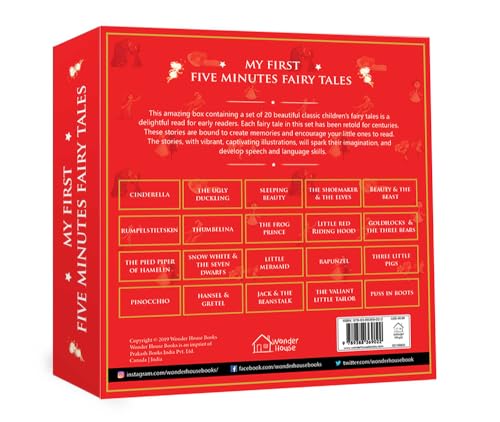 My First Five Minutes Fairy Tales Boxset: Giftset of 20 Books for Kids (Abridged and Retold)