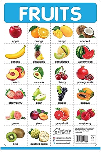 Fruits - My First Early Learning Wall Chart: For Preschool, Kindergarten, Nursery And Homeschooling (19 Inches X 29 Inches)