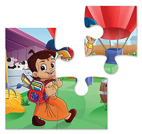 Chhota Bheem Jigsaw Puzzle Box - 4 in 1 Box Set (Jigsaw Puzzle for Kids Age 3 and Above)