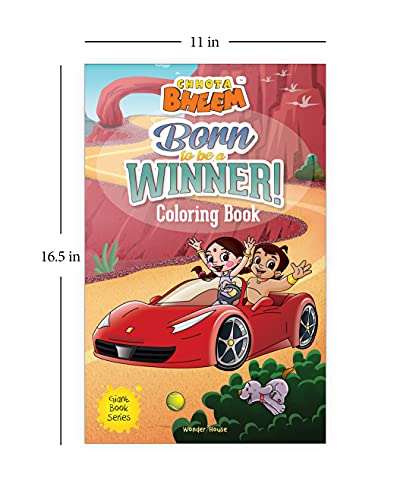 Chhota Bheem Born To Be A Winner: Jumbo Size Coloring Book For Children (Giant Book Series)