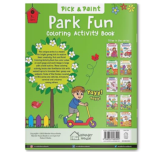 Park Fun: Pick and Paint Coloring Activity Book