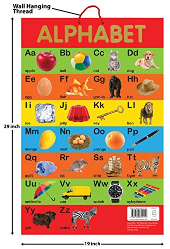 Alphabet - Early Learning Educational Posters For Children: Perfect For Kindergarten, Nursery and Homeschooling (19 Inches X 29 Inches)