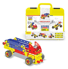 Mechanix Plastic Cars-3, Stem Educational Toy, Building And Construction Set for Boys And Girls Age 5+
