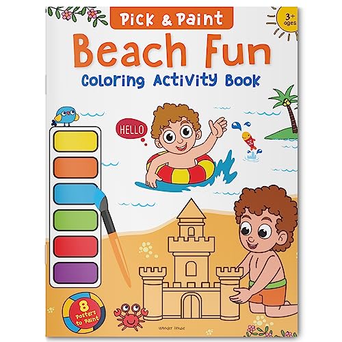 Beach fun: Pick and Paint Coloring Activity Book