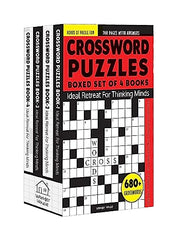 Crossword Puzzles Boxed Set: 4 Books, 680+ Engaging Crossword Puzzles