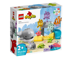 LEGO Duplo Wild Animals of The Ocean 10972 Building Toy (32 Pieces), Multi Color