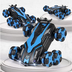 RC Laser 6 Wheel Remote Control Laser Stunt Car Telescopic RC Truck Double Sided with 360° Rotating Twisting Car Toy for Kids