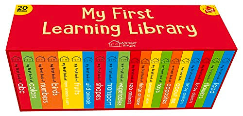 My First Complete Learning Library: Boxset of 20 Board Books Gift Set for Kids (Horizontal Design)