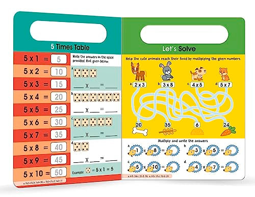 My Big Wipe And Clean Book of Times Tables for Kids: Fun With Maths