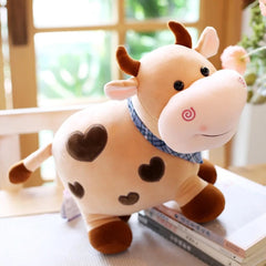 SCOOBA Super Soft 30cm Small Random Color Cow Soft Toy - Polyfill Washable Cuddly Soft Plush Toy - Helps to Learn Role Play