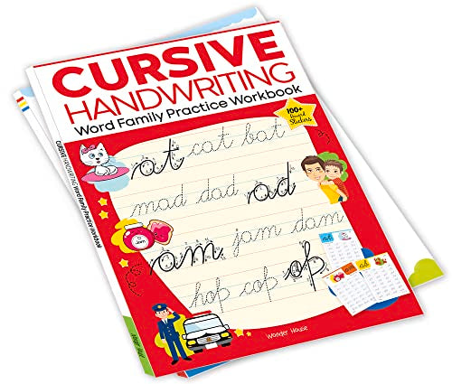 Cursive Handwriting: Word Family: Practice Workbook For Children