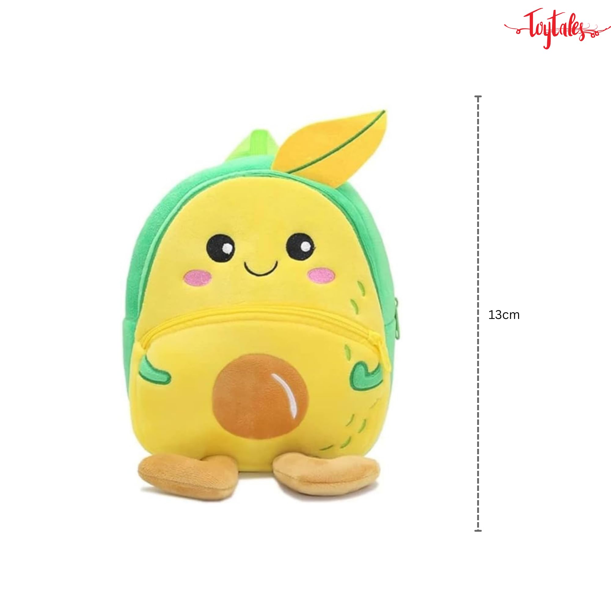 Kids Cute Mango Bag, Backpack for Nursery Chlidren, Soft Velvet Cartoon Animal Plush | Mini Travel Bags for Baby Girl & Boy | Ideal for Girls, Boys & Toddlers (2-5 Years)
