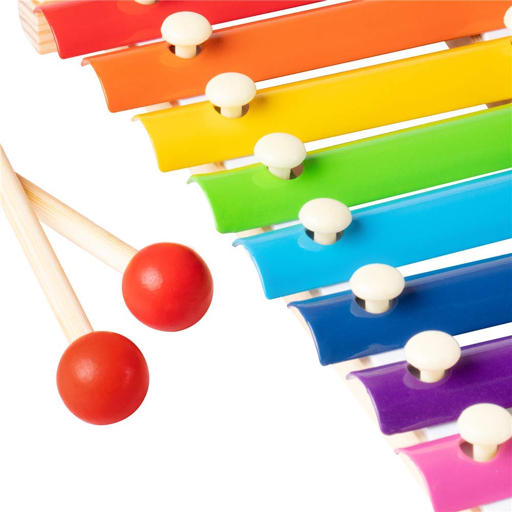 Webby Colorful 8 Different Tones Hand Knock Xylophone with 2 Wooden Mallets