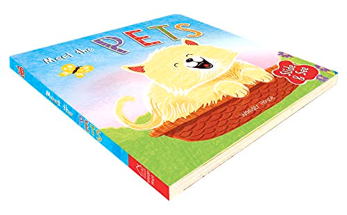 Slide And See: Meet The Pets: Sliding Novelty Board Book For Kids