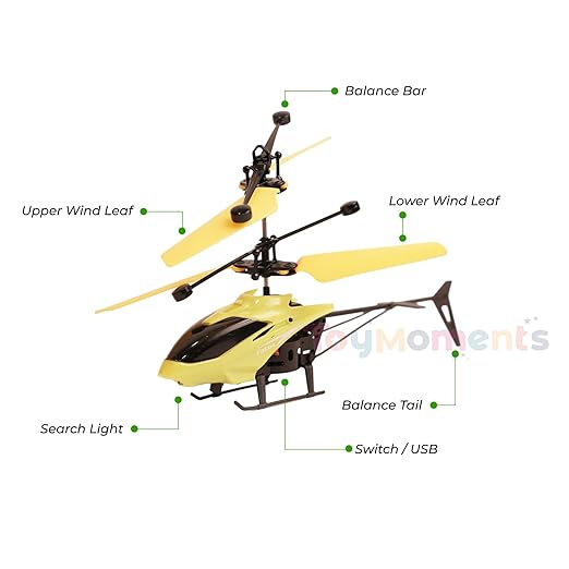 Remote Control Helicopter Toy Hand Sensor USB Charging Exceed Toys Kids Helicopter, Flight Toys for Kids, Flying Toys for Kids (Color May Vary as per Stock)