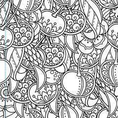 Nature Doodle Coloring Book: Coloring Book With Tear Out Sheets