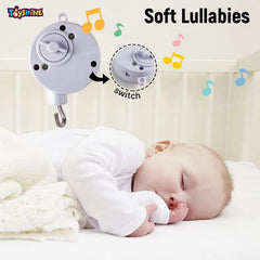 Toyshine Baby Cuddle Crib Cot Mobile with Relaxing Music, Includes Animal toy Musical Crib Mobile