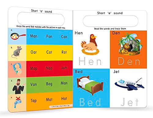 My Big Wipe And Clean Book of Three Letter Words for Kids: Learn And Trace Words